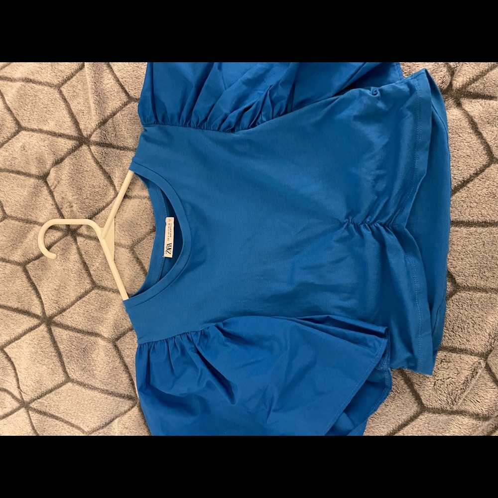 Blue Zara top